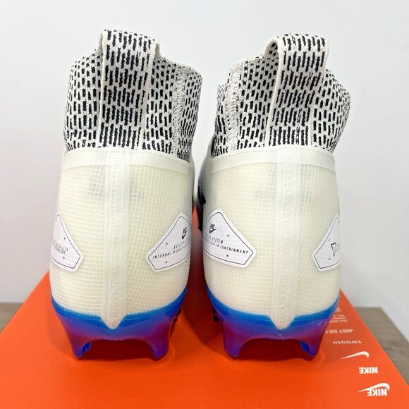 Nike Alpha Menace Elite 3 White/Royal Football Cleats DM1792-106 Size 11.5 - Picture 5 of 8